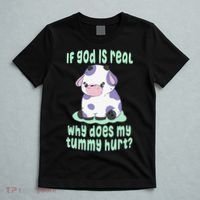 Got Funny If God Is Real Why Does My Tummy Hurt T-Shirt thumb 5