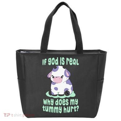 Got Funny If God Is Real Why Does My Tummy Hurt Tote Bag