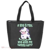 Got Funny If God Is Real Why Does My Tummy Hurt Tote Bag thumb 0