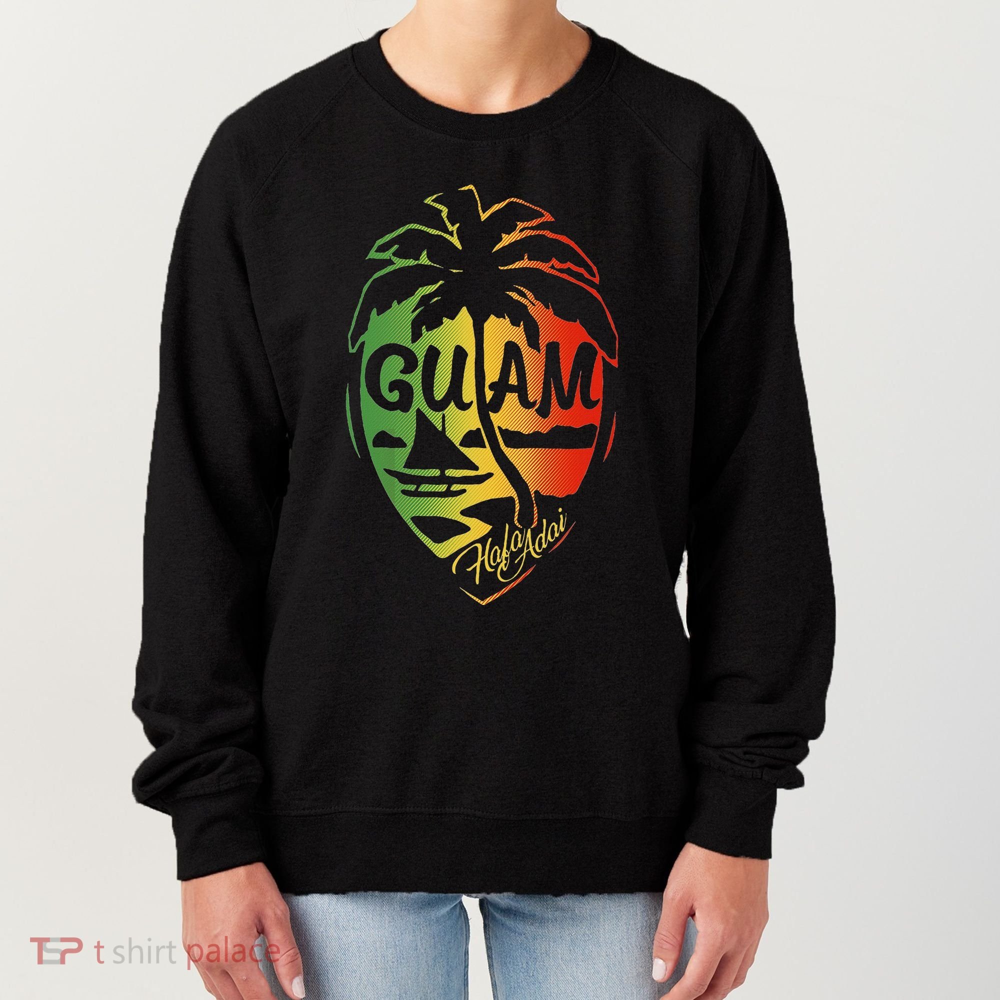 Guam Flag Islanders Pride Guamanian Chamorro History Women's Sweatshirt