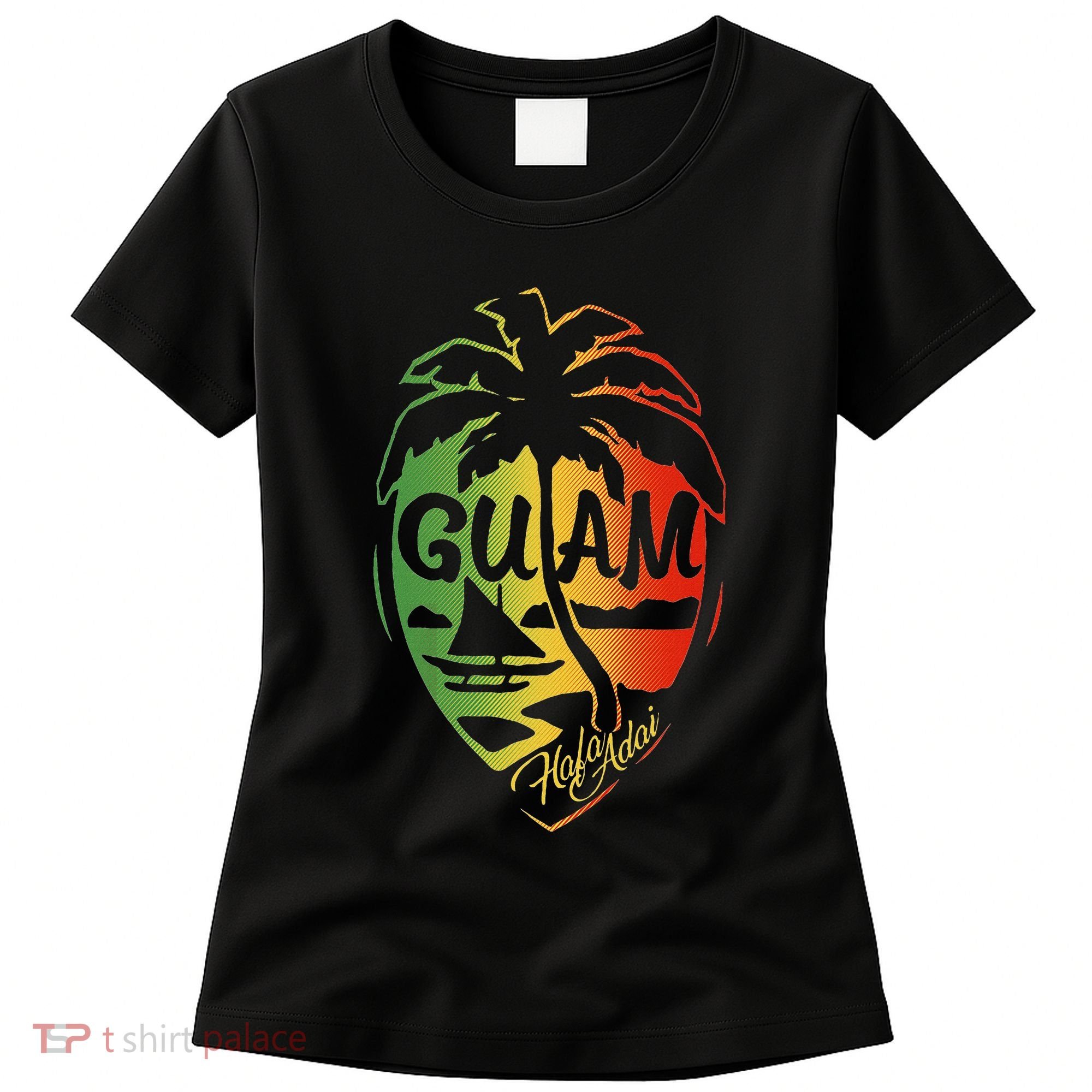 Guam Flag Islanders Pride Guamanian Chamorro History Women's T-Shirt
