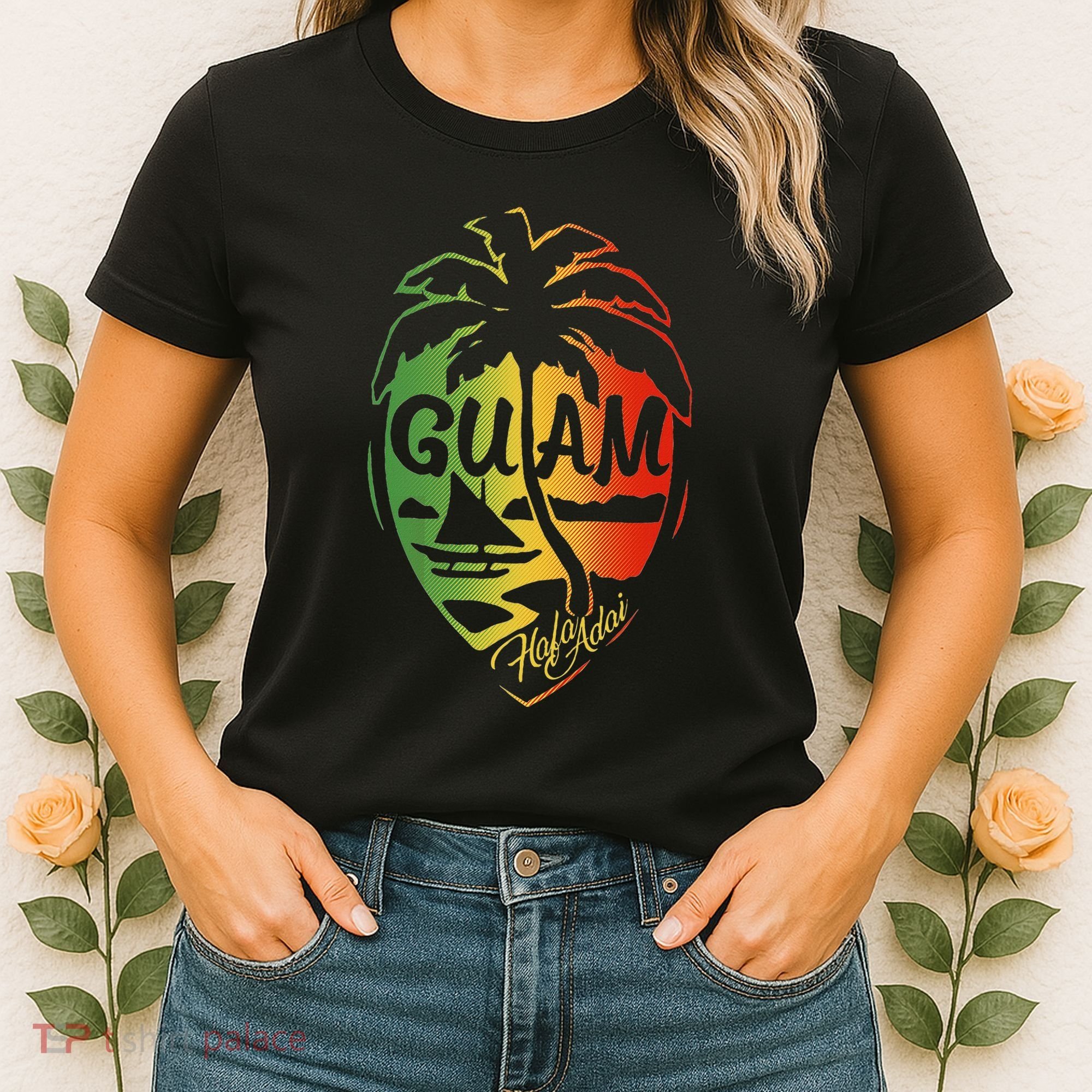 Guam Flag Islanders Pride Guamanian Chamorro History Women's T-Shirt