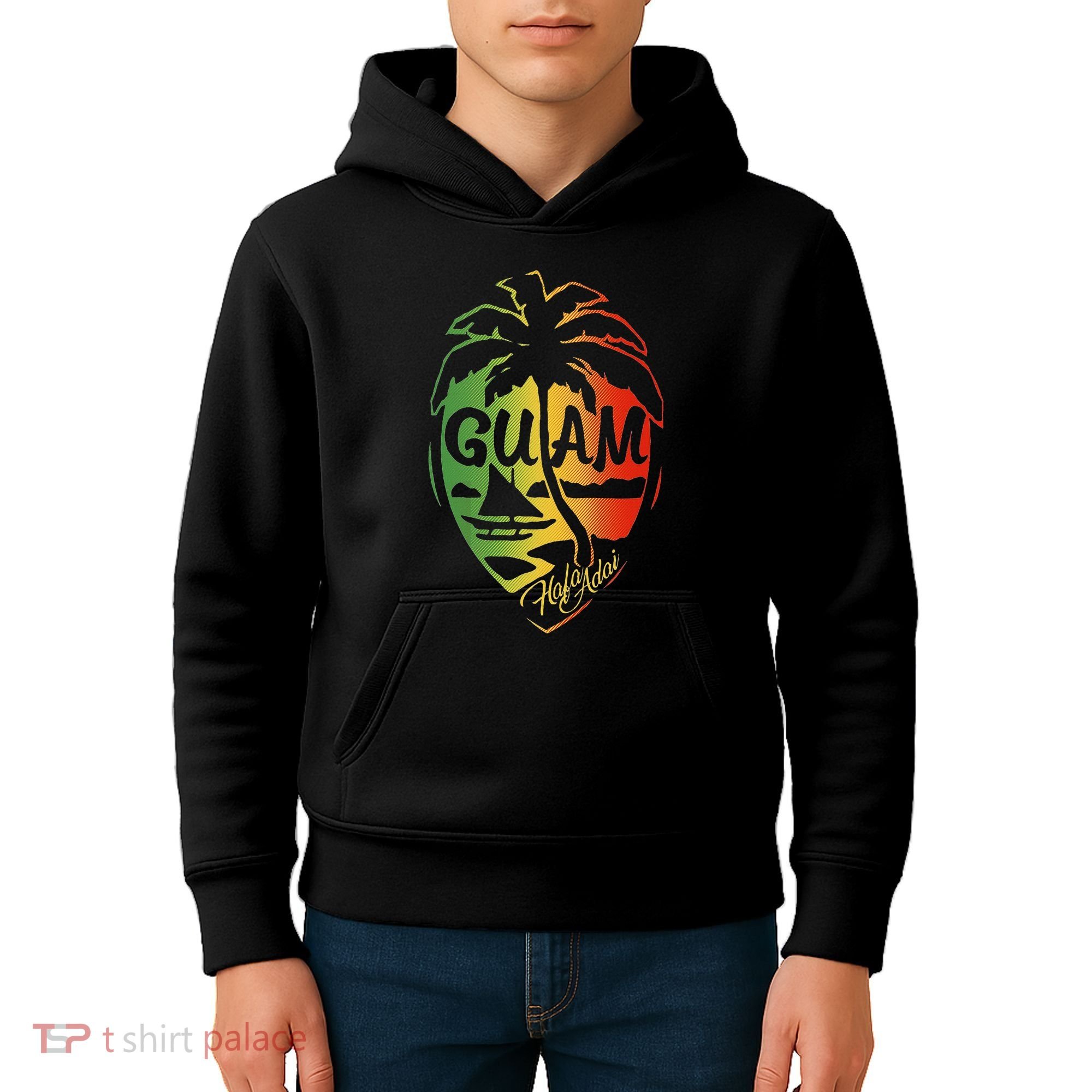 Guam Flag Islanders Pride Guamanian Chamorro History Kids Hoodie