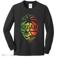 Guam Flag Islanders Pride Guamanian Chamorro History Kids Long Sleeve Shirt thumb 0
