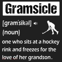 Gramsicle Funny Ice Hockey Grandma Sicle Definition Gift Beanie thumb 2