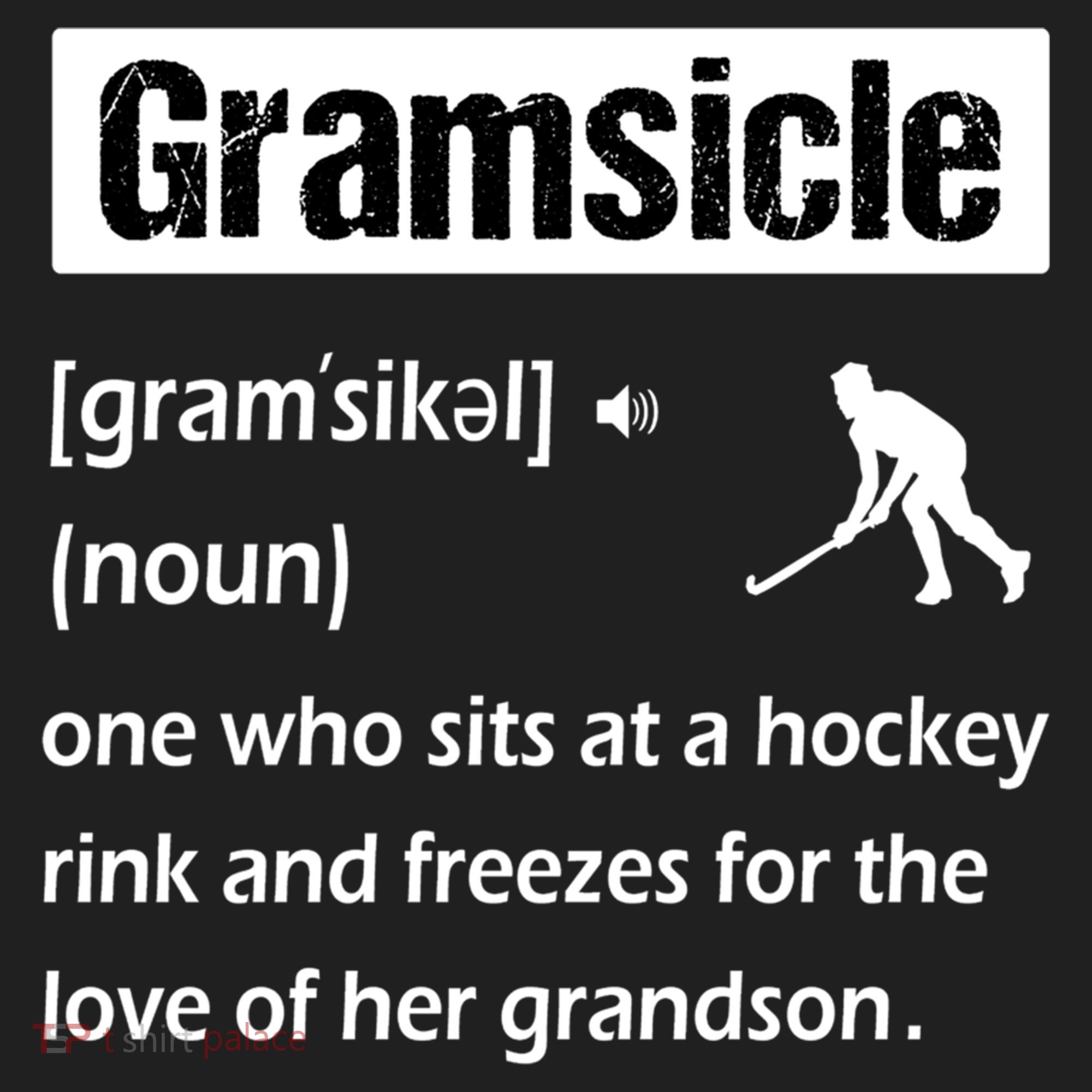 Gramsicle Funny Ice Hockey Grandma Sicle Definition Gift Beanie