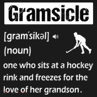 Gramsicle Funny Ice Hockey Grandma Sicle Definition Gift Women's Hoodie thumb 2