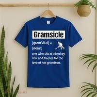 Gramsicle Funny Ice Hockey Grandma Sicle Definition Gift T-Shirt thumb 2