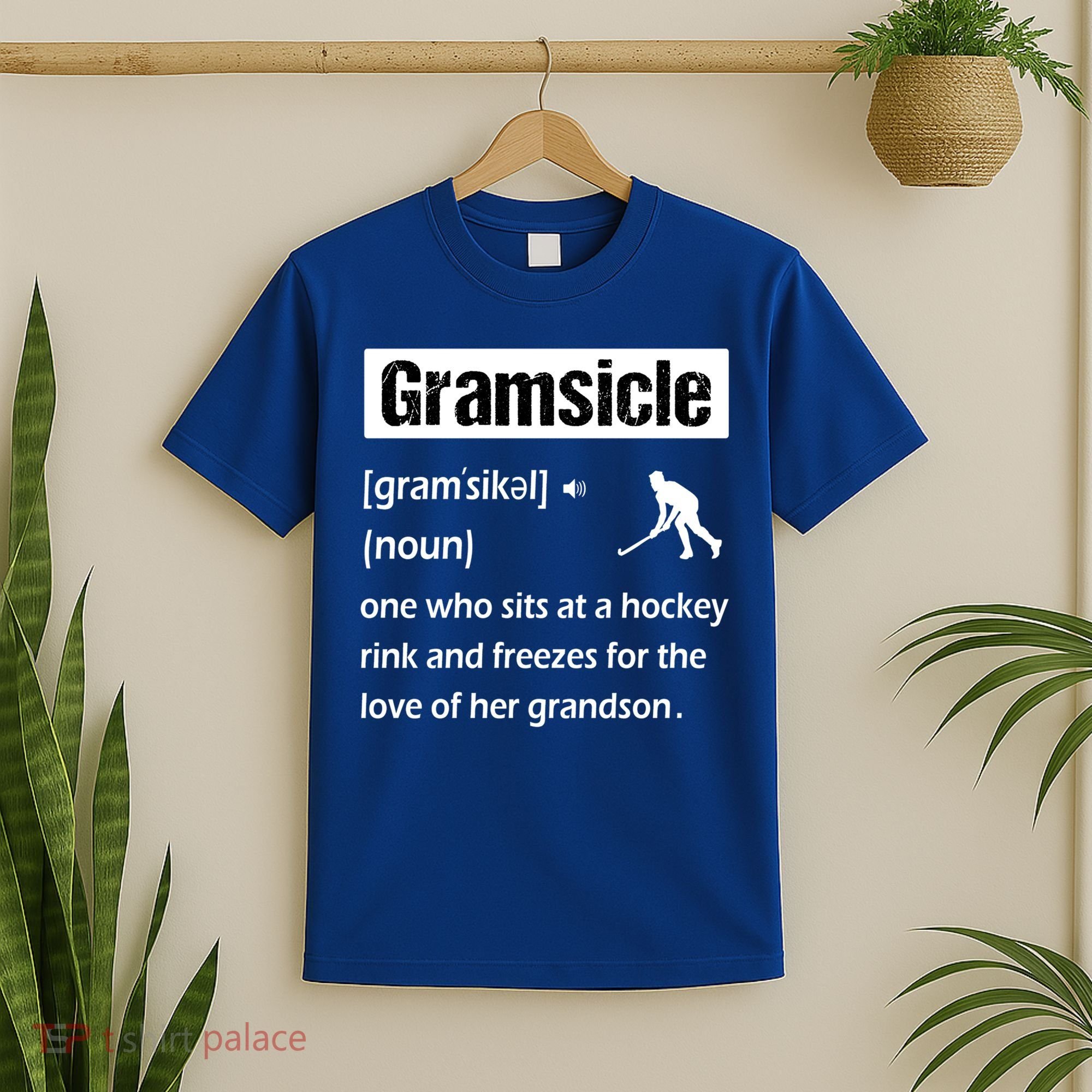 Gramsicle Funny Ice Hockey Grandma Sicle Definition Gift T-Shirt