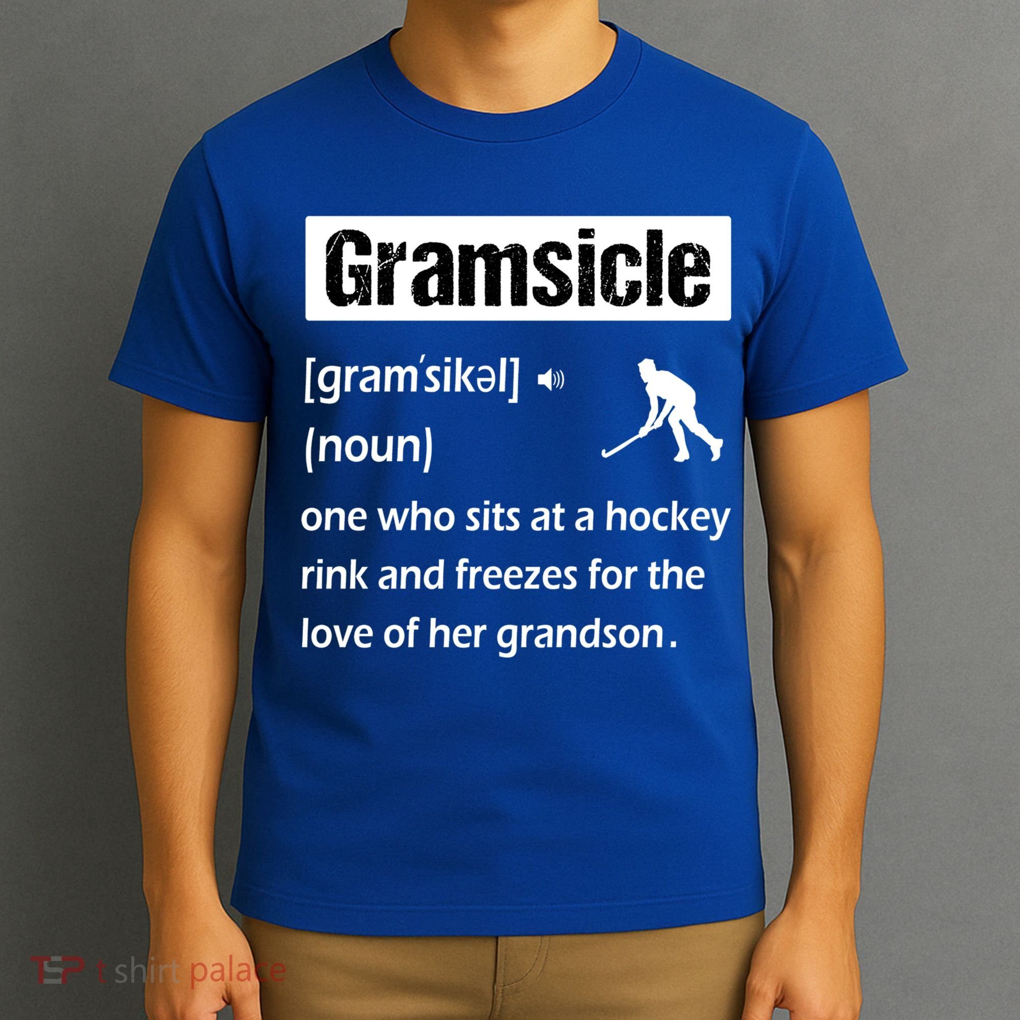 Gramsicle Funny Ice Hockey Grandma Sicle Definition Gift T-Shirt