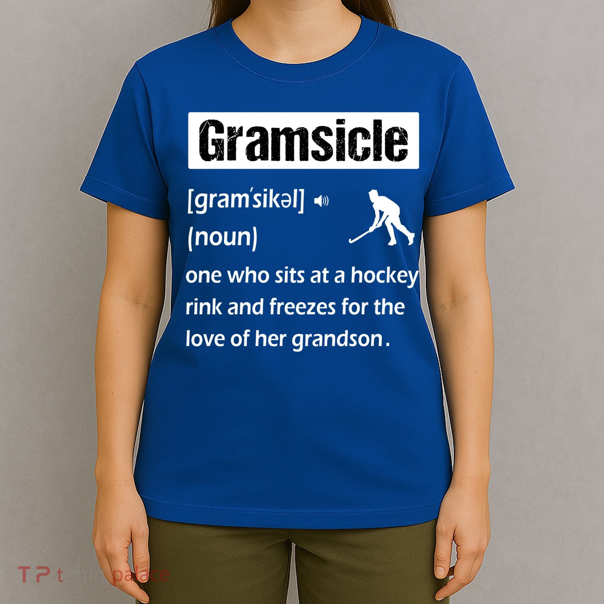 Gramsicle Funny Ice Hockey Grandma Sicle Definition Gift T-Shirt
