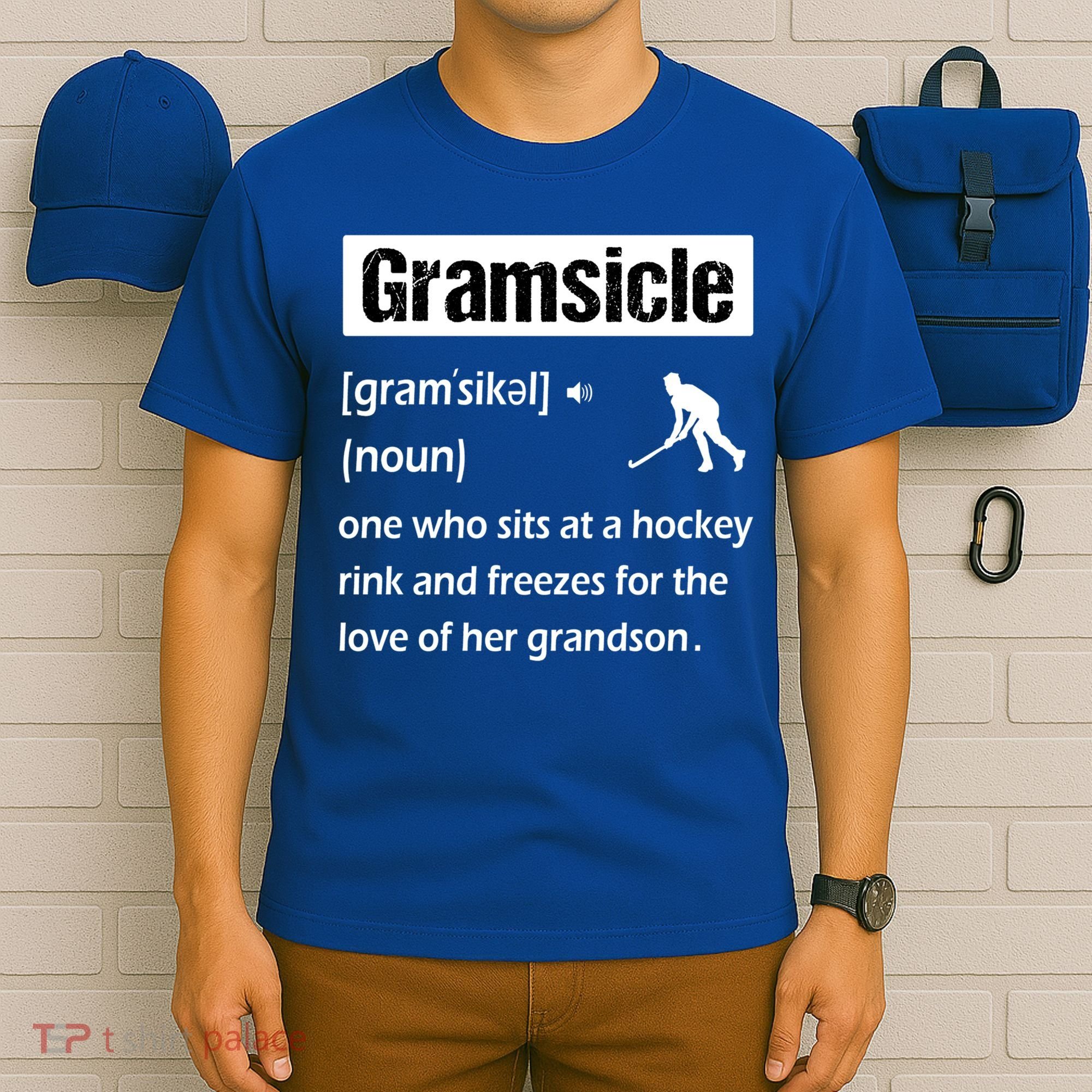 Gramsicle Funny Ice Hockey Grandma Sicle Definition Gift T-Shirt