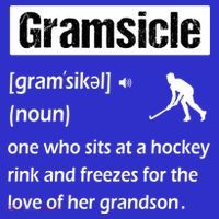 Gramsicle Funny Ice Hockey Grandma Sicle Definition Gift Coaster thumb 2