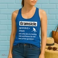 Gramsicle Funny Ice Hockey Grandma Sicle Definition Gift Women's Tank Top thumb 2