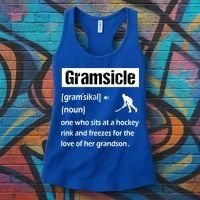 Gramsicle Funny Ice Hockey Grandma Sicle Definition Gift Women's Tank Top thumb 3