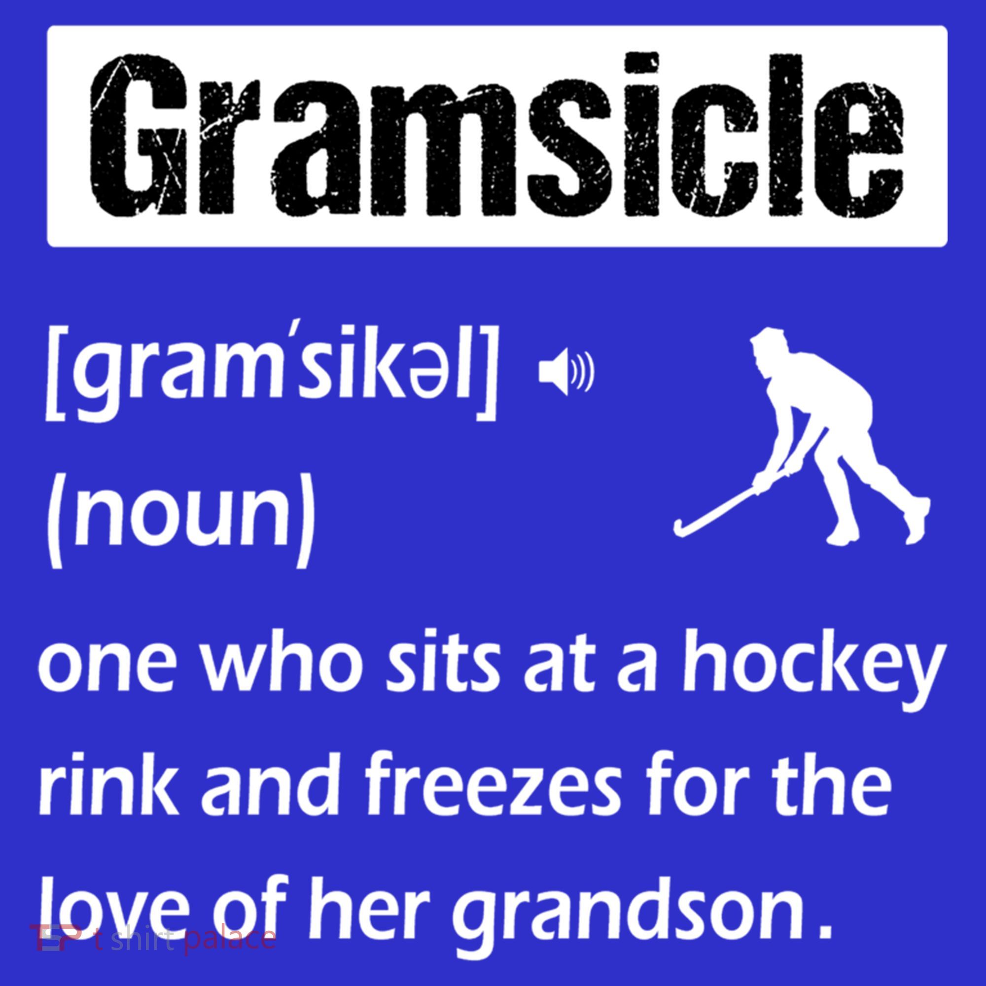 Gramsicle Funny Ice Hockey Grandma Sicle Definition Gift Women's Tank Top
