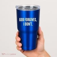 God Forgives I Don't Goth Punk Expression Gift Tumbler thumb 2