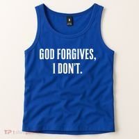 God Forgives I Don't Goth Punk Expression Gift Tank Top thumb 2