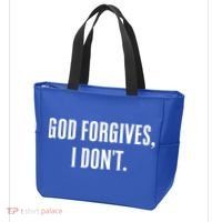 God Forgives I Don't Goth Punk Expression Gift Tote Bag thumb 3