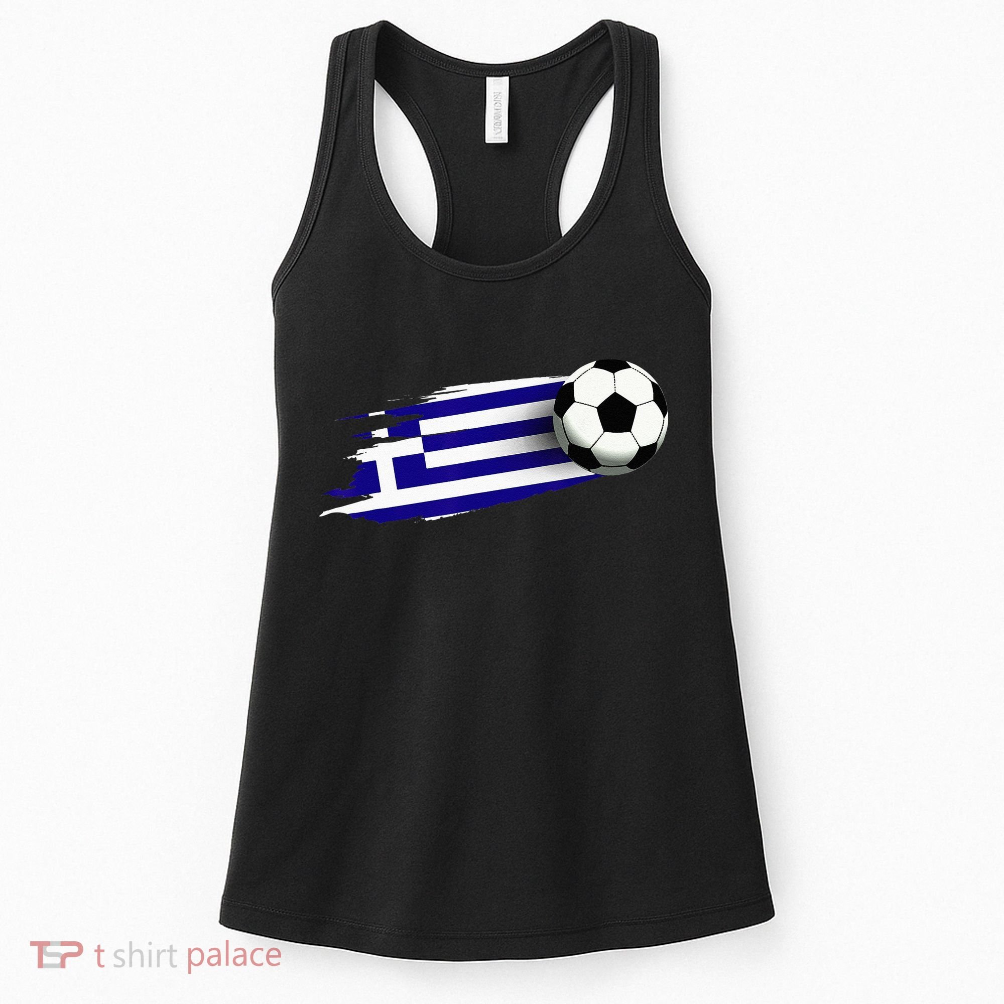 Greece Flag Jersey Greek Soccer Team Greek Women's Tank Top