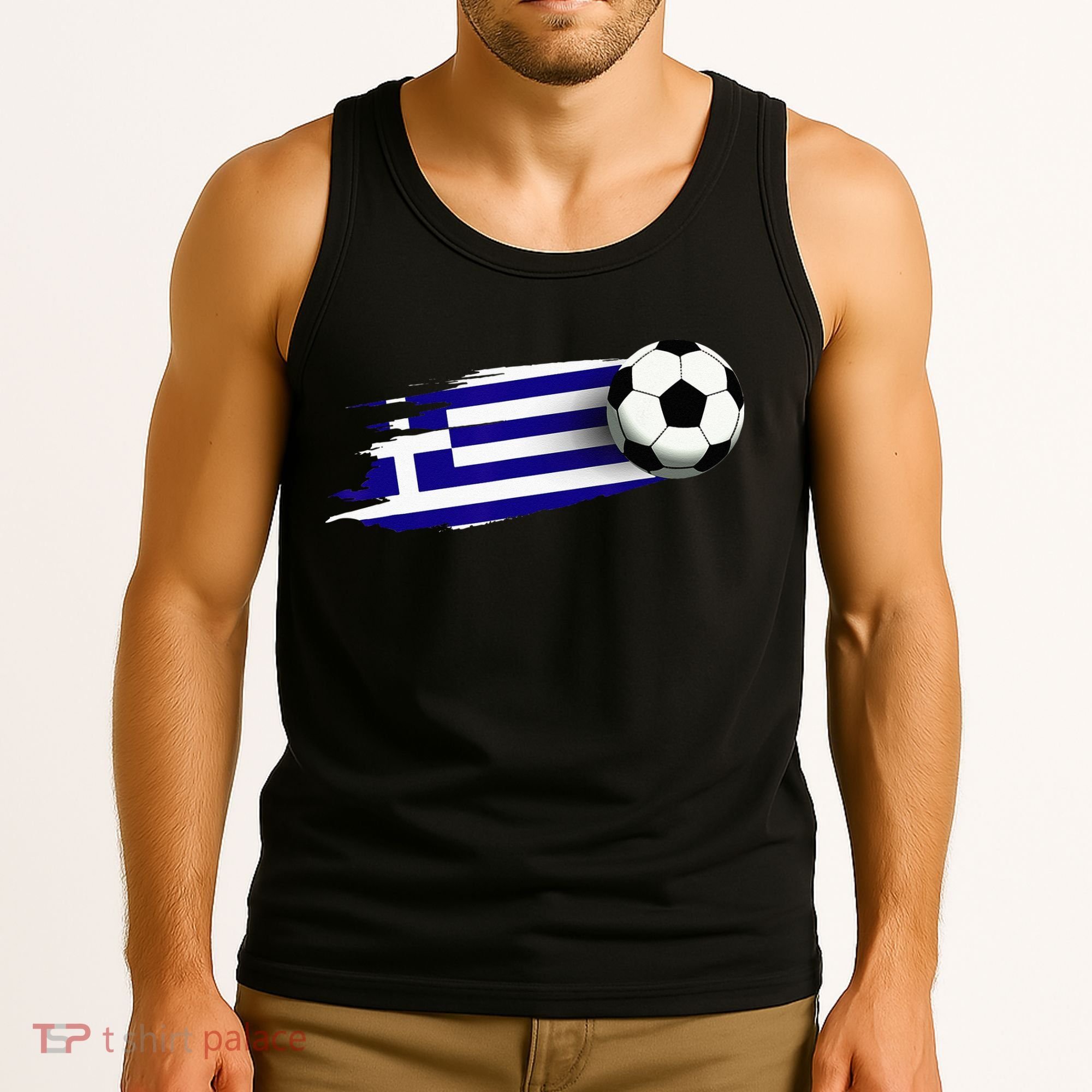 Greece Flag Jersey Greek Soccer Team Greek Tank Top
