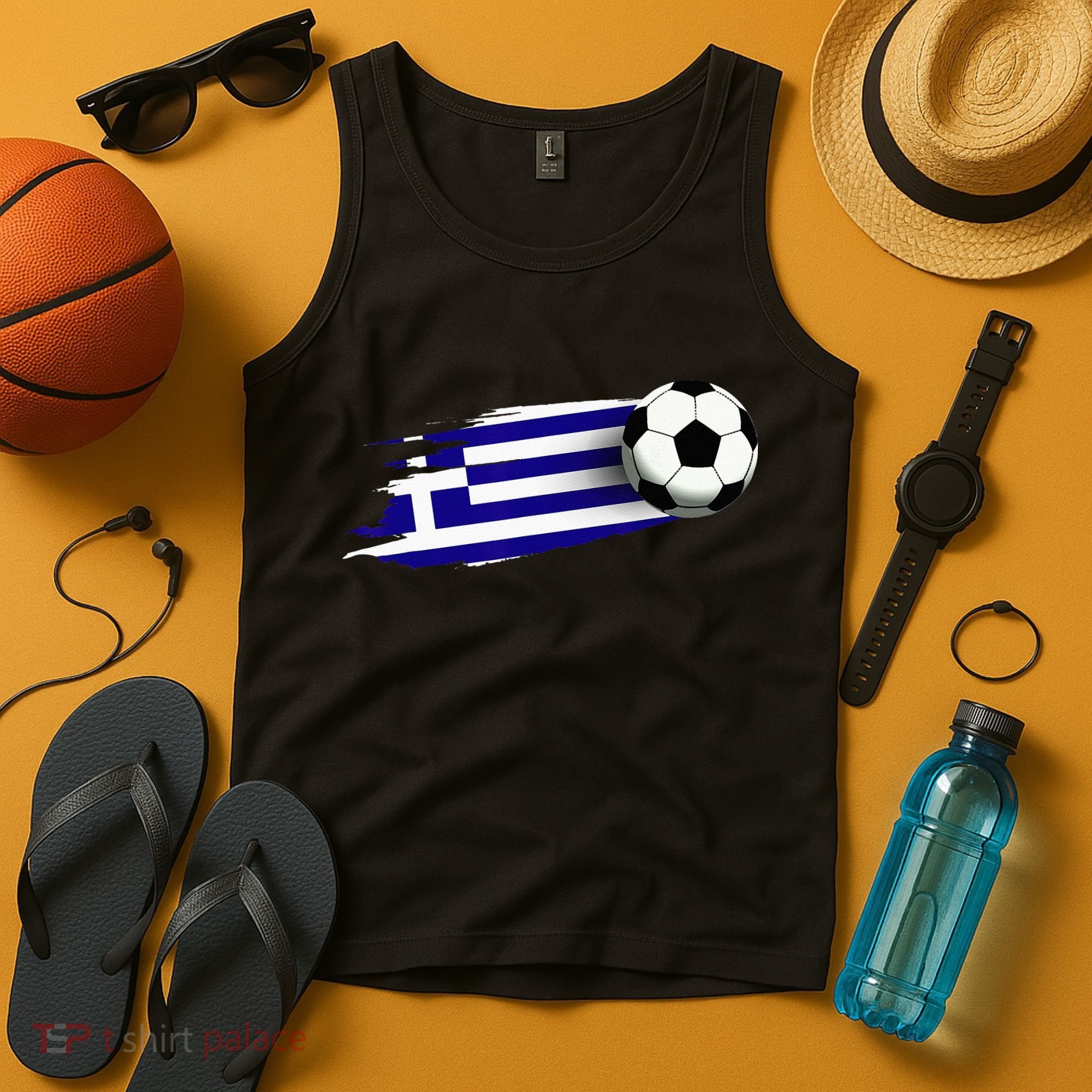 Greece Flag Jersey Greek Soccer Team Greek Tank Top