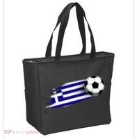Greece Flag Jersey Greek Soccer Team Greek Tote Bag thumb 2