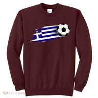 Greece Flag Jersey Greek Soccer Team Greek Sweatshirt thumb 0