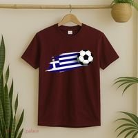 Greece Flag Jersey Greek Soccer Team Greek T-Shirt thumb 2