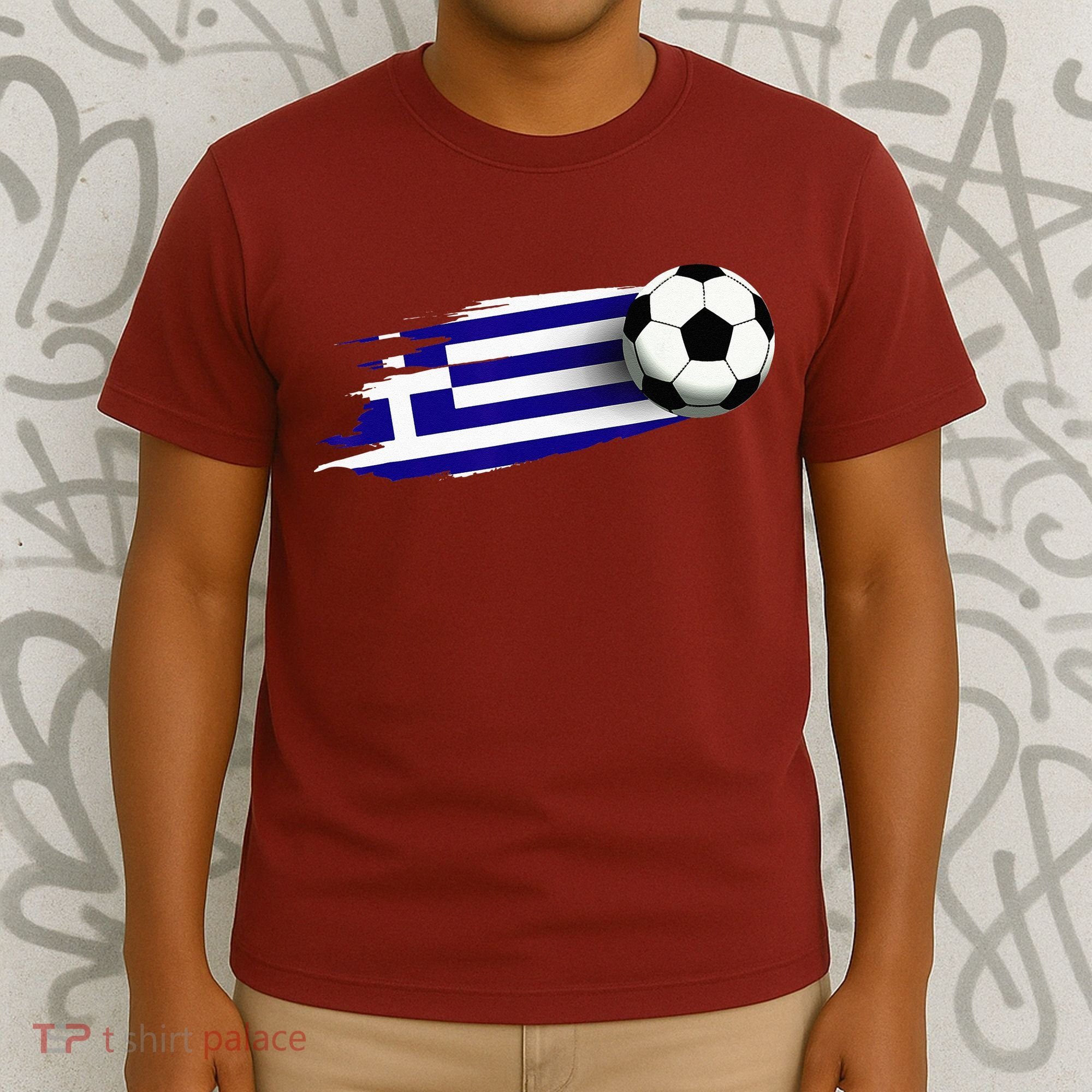 Greece Flag Jersey Greek Soccer Team Greek T-Shirt