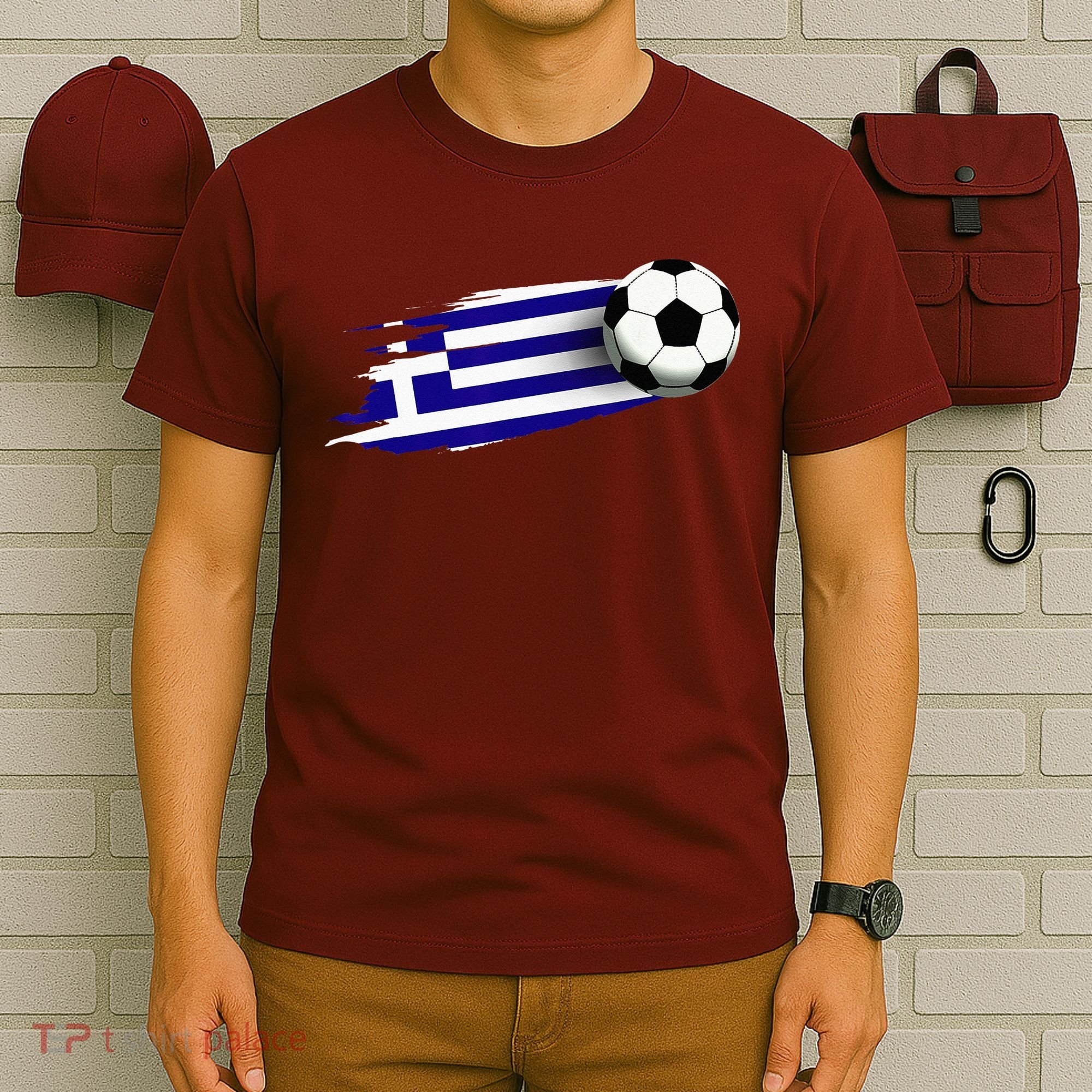 Greece Flag Jersey Greek Soccer Team Greek T-Shirt