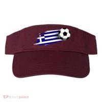 Greece Flag Jersey Greek Soccer Team Greek Visor thumb 0