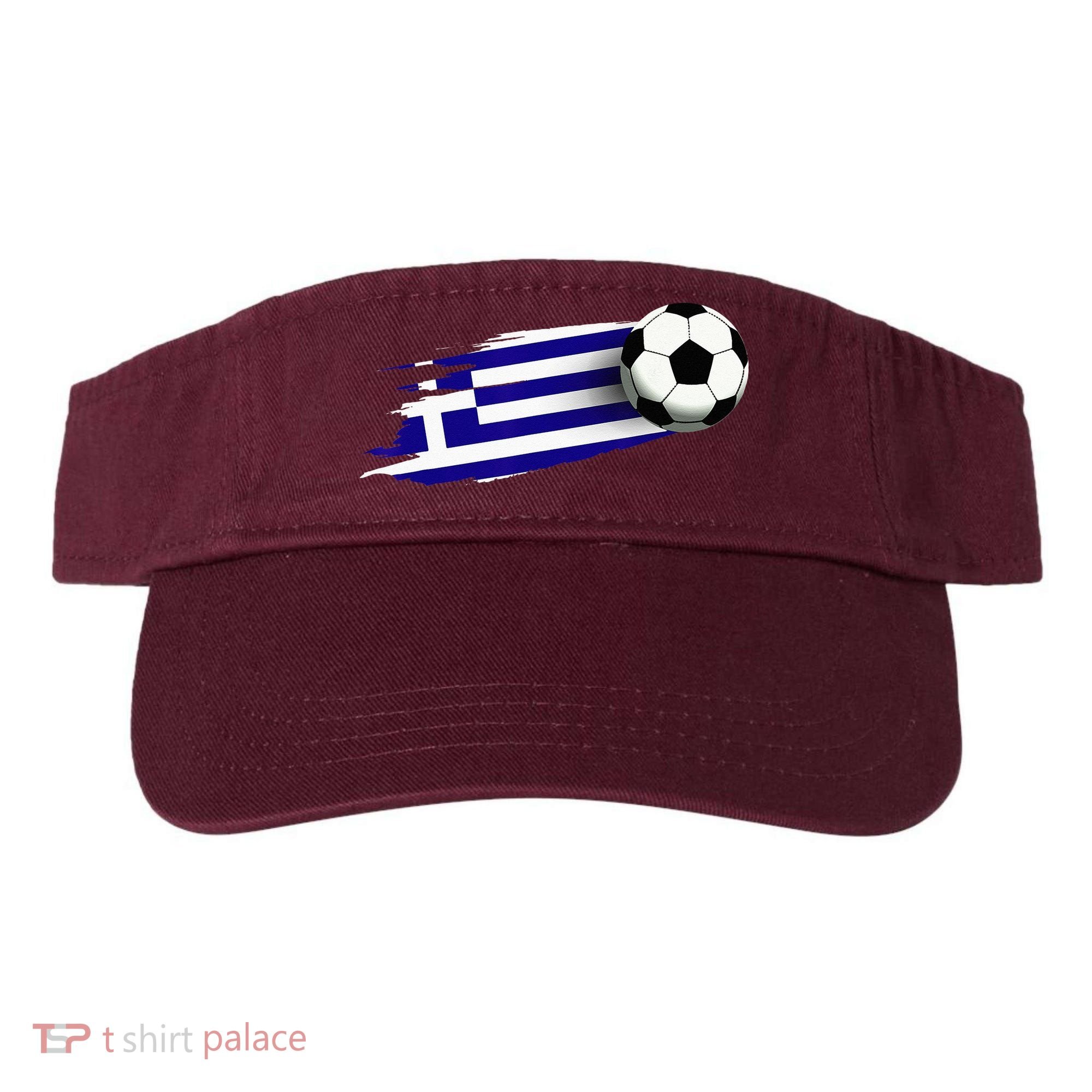Greece Flag Jersey Greek Soccer Team Greek Visor