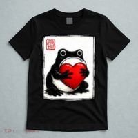 Grumpy Frog Japanese Valentine's Day T-Shirt thumb 5