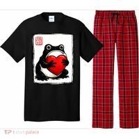 Grumpy Frog Japanese Valentine's Day Pajama Set thumb 0