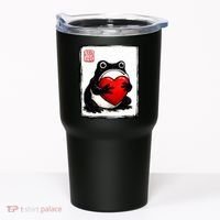 Grumpy Frog Japanese Valentine's Day Tumbler thumb 0