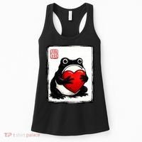 Grumpy Frog Japanese Valentine's Day Women's Tank Top thumb 0