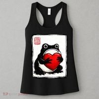 Grumpy Frog Japanese Valentine's Day Women's Tank Top thumb 3