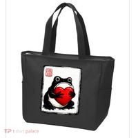 Grumpy Frog Japanese Valentine's Day Tote Bag thumb 3