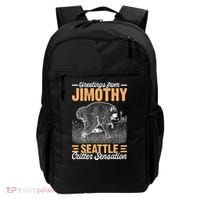 Greetings From Jimothy Seattle Critter Raccoon Backpack thumb 0