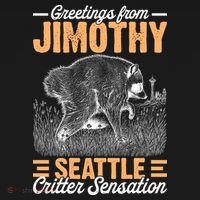 Greetings From Jimothy Seattle Critter Raccoon Backpack thumb 2