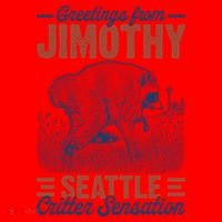 Greetings From Jimothy Seattle Critter Raccoon Santa Hat thumb 1