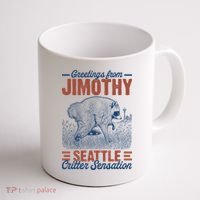 Greetings From Jimothy Seattle Critter Raccoon Coffee Mug thumb 1