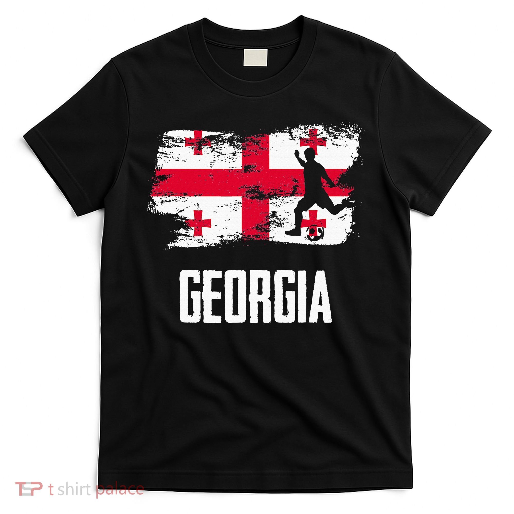 Georgia Flag Jersey Georgian Soccer Team Georgian T-Shirt