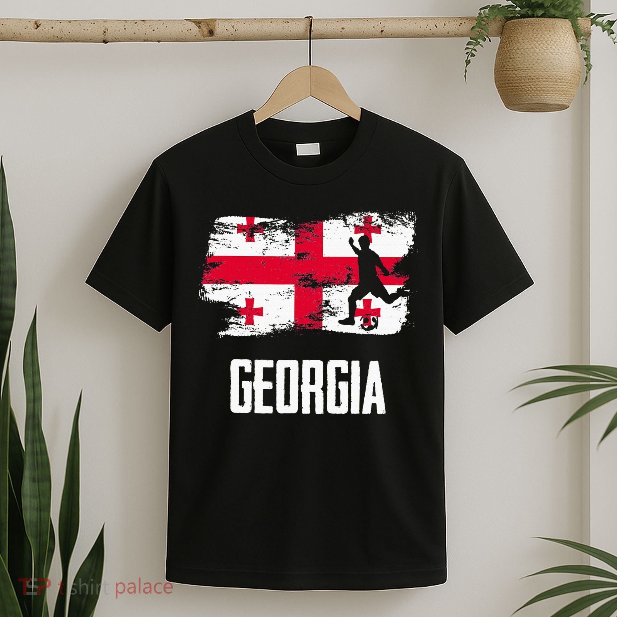 Georgia Flag Jersey Georgian Soccer Team Georgian T-Shirt