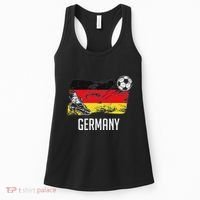 Germany Flag Jersey German Soccer Team German Women's Tank Top thumb 0