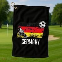 Germany Flag Jersey German Soccer Team German Golf Towel thumb 1