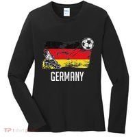 Germany Flag Jersey German Soccer Team German Women's Long Sleeve Shirt thumb 0