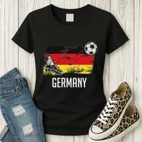 Germany Flag Jersey German Soccer Team German Women's T-Shirt thumb 3
