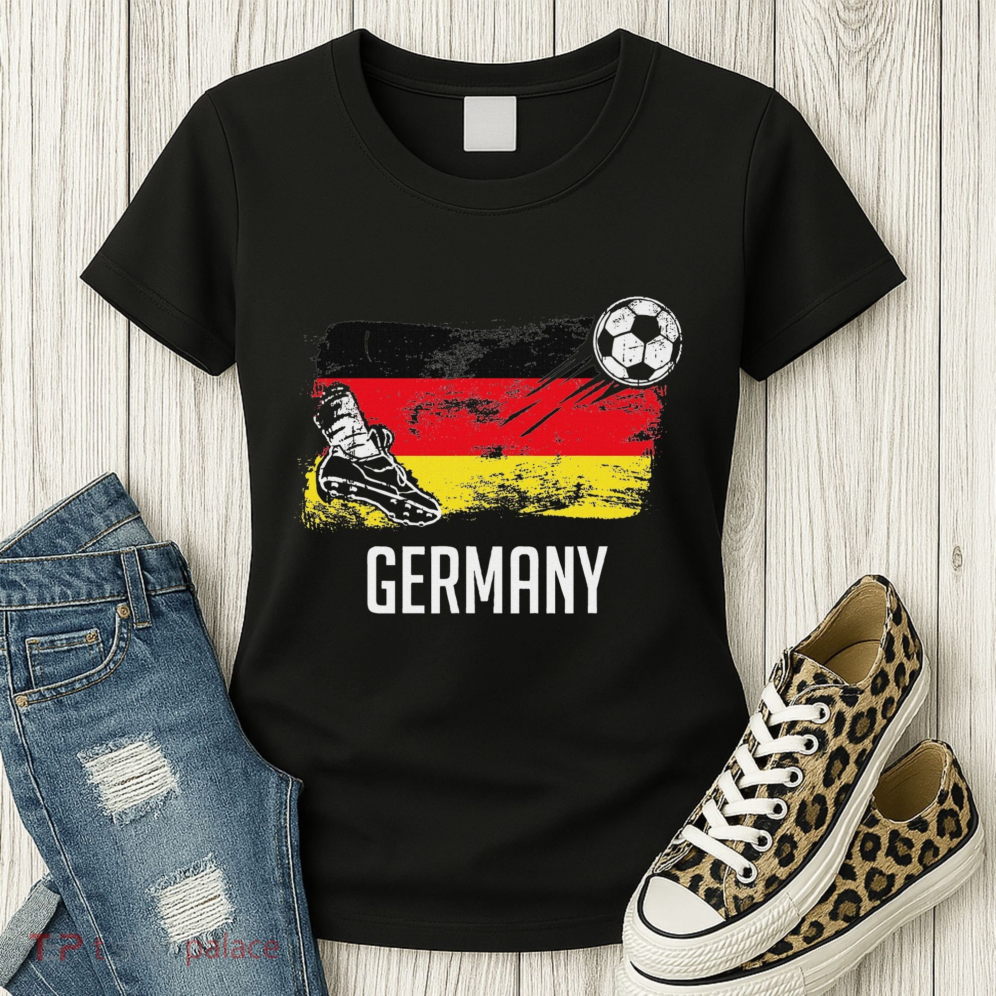 Germany Flag Jersey German Soccer Team German Women's T-Shirt